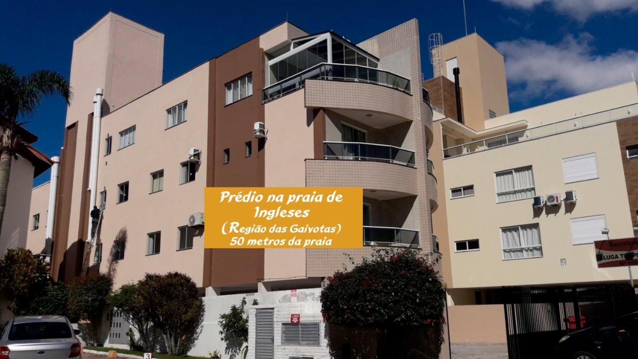 Aconchegante Apartamento Pe Na Areia Na Praia De Ingleses Gaivotas 70M Do Mar Флорианополис Экстерьер фото